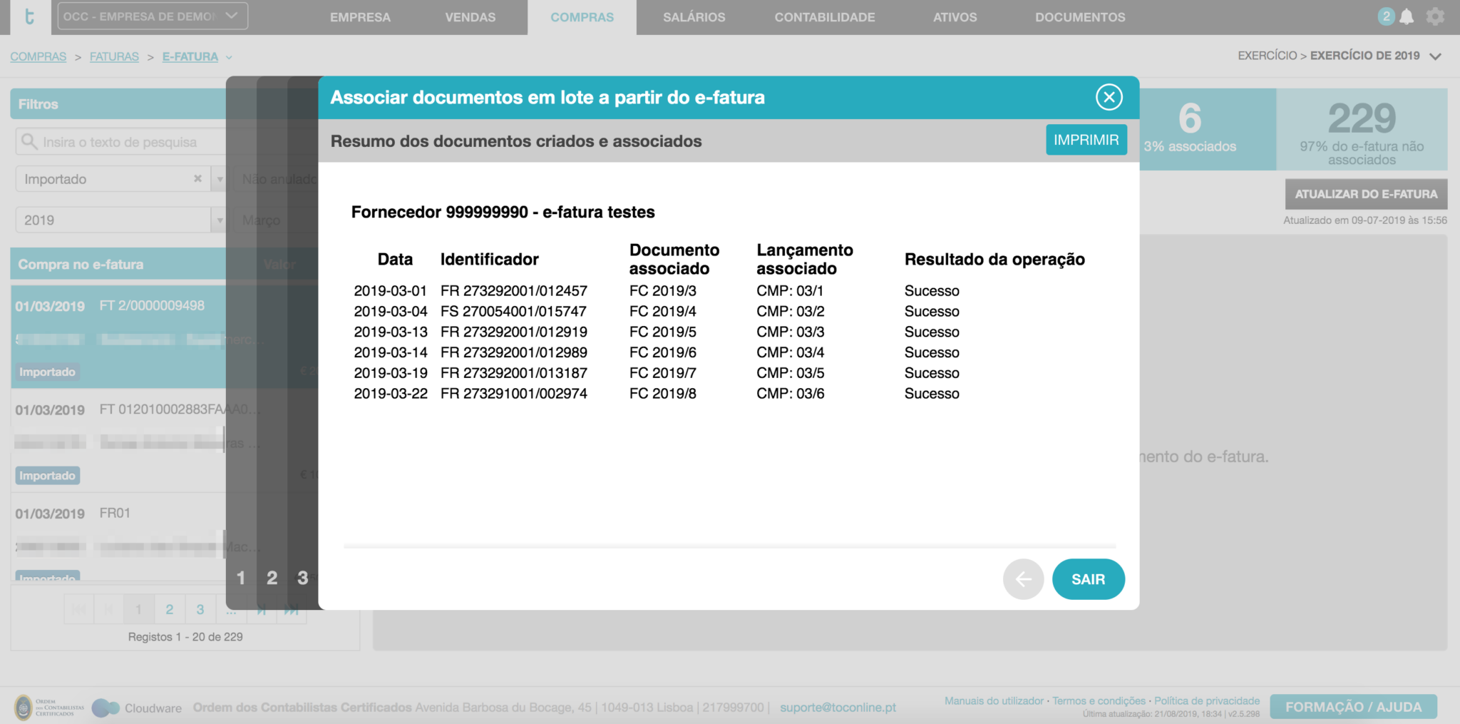 Lan amento De Faturas De Compra Em Lote A Partir Do Portal E Fatura 